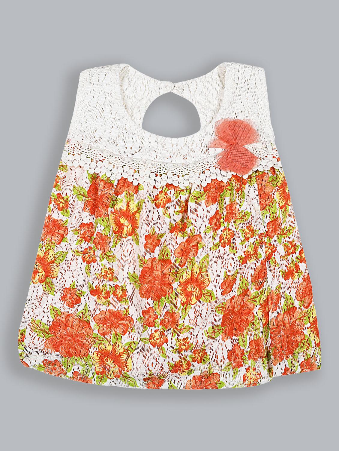 girls round neck sleeveless frock - 19302499 -  Zoom Image - 0