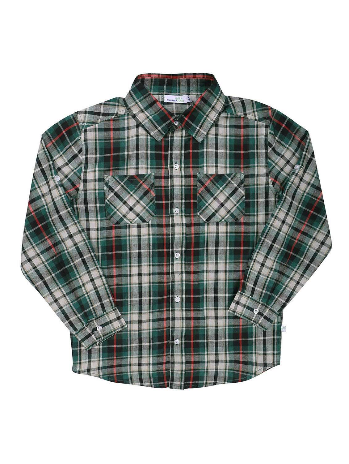 boys  causal checked shirt