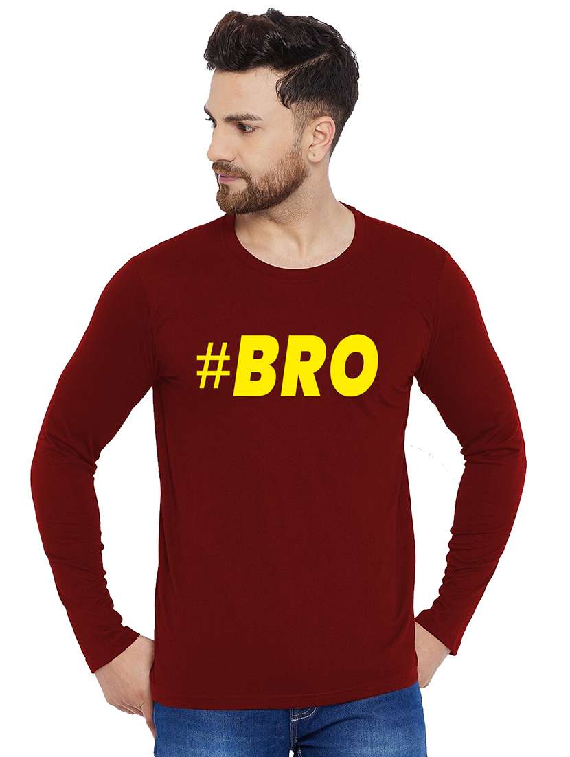 printed cotton full sleeves t-shirt