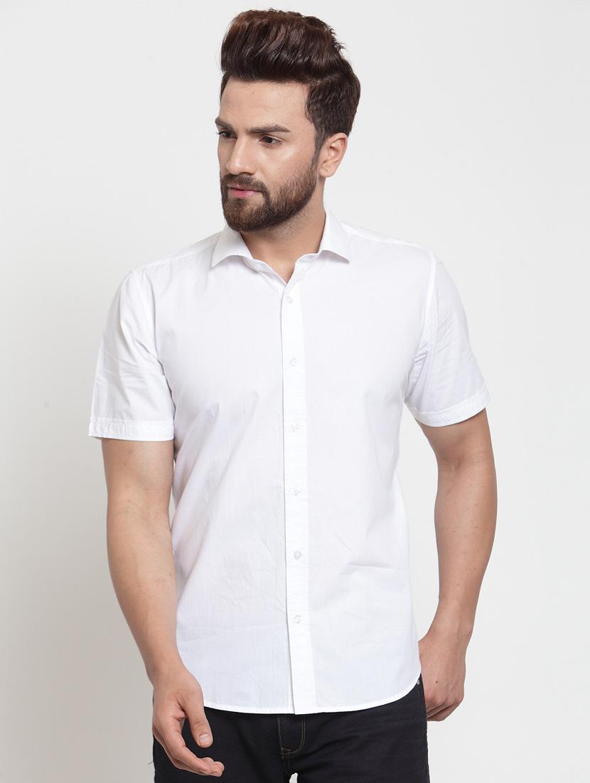 mens solid casual shirt - 19303392 - Zoom Image - 0