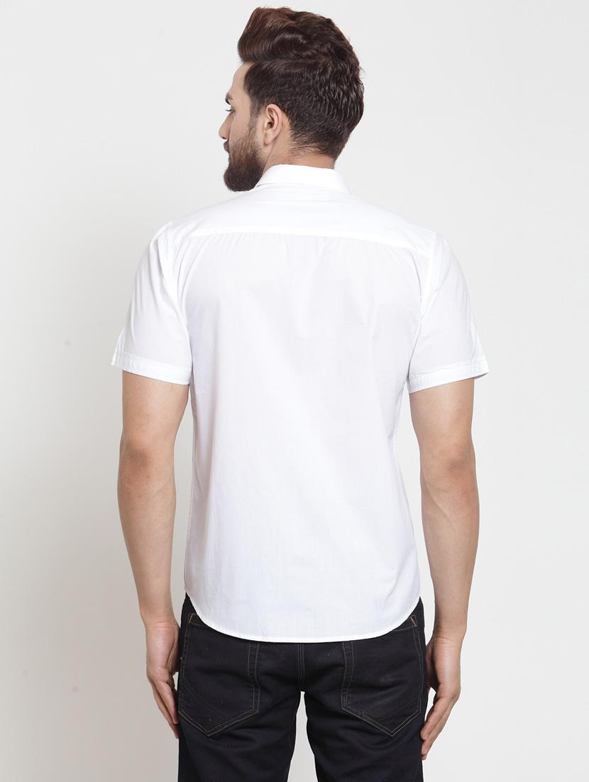 mens solid casual shirt - 19303392 - Standard Image - 3