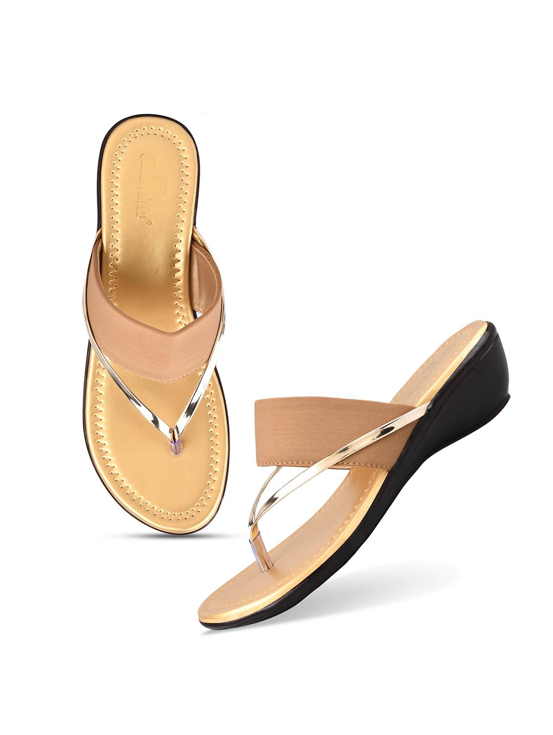 beige slip on sandal - 19303782 - Standard Image - 3