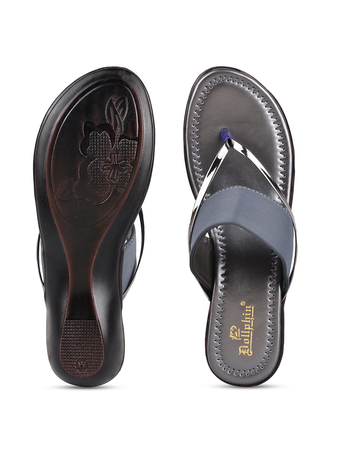 grey t-strap sandal - 19303784 - Standard Image - 5