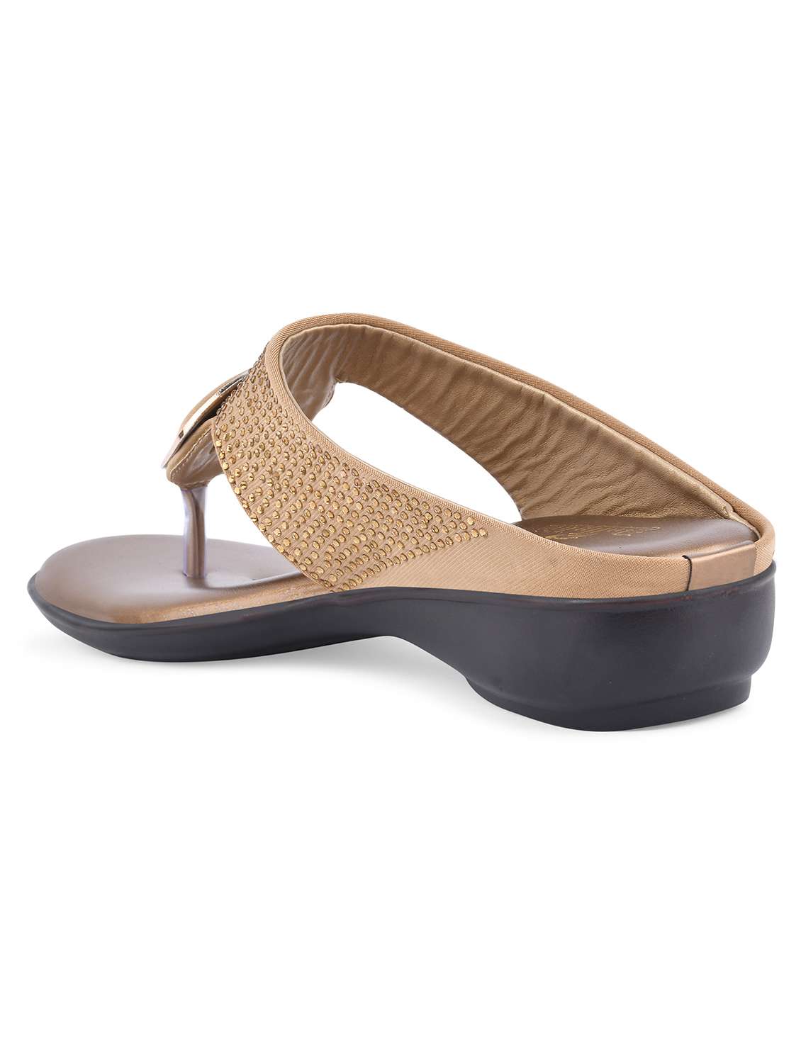 beige slip on sandal - 19303813 - Standard Image - 3