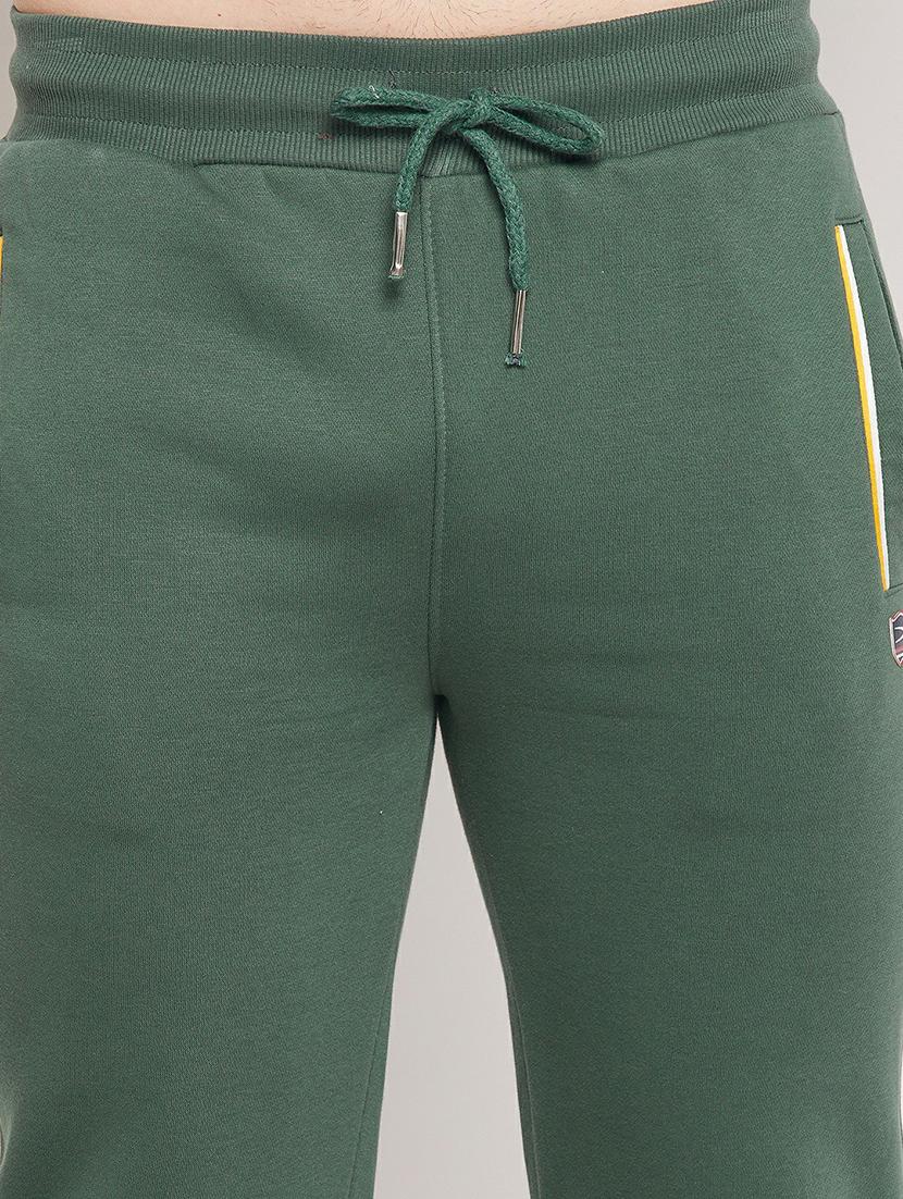 bottle green solid full length track suit - 19303825 - Standard Image - 3