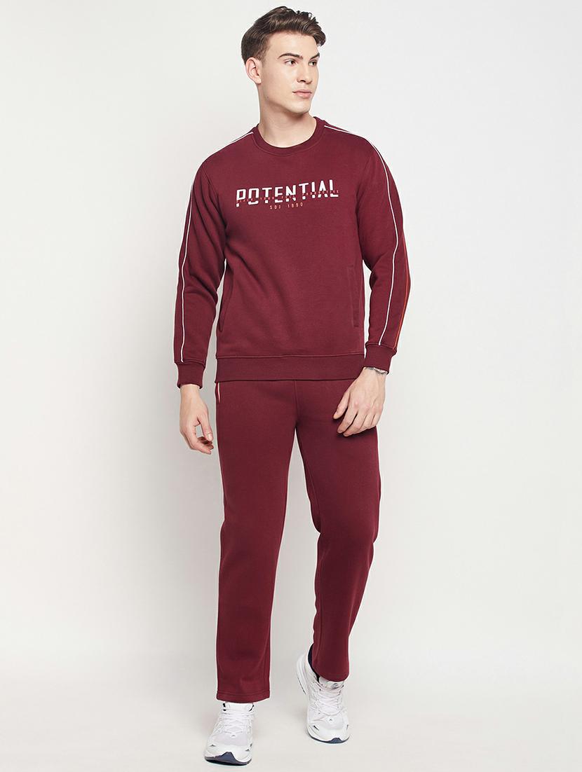 red solid full length track suit - 19303826 -  Zoom Image - 0