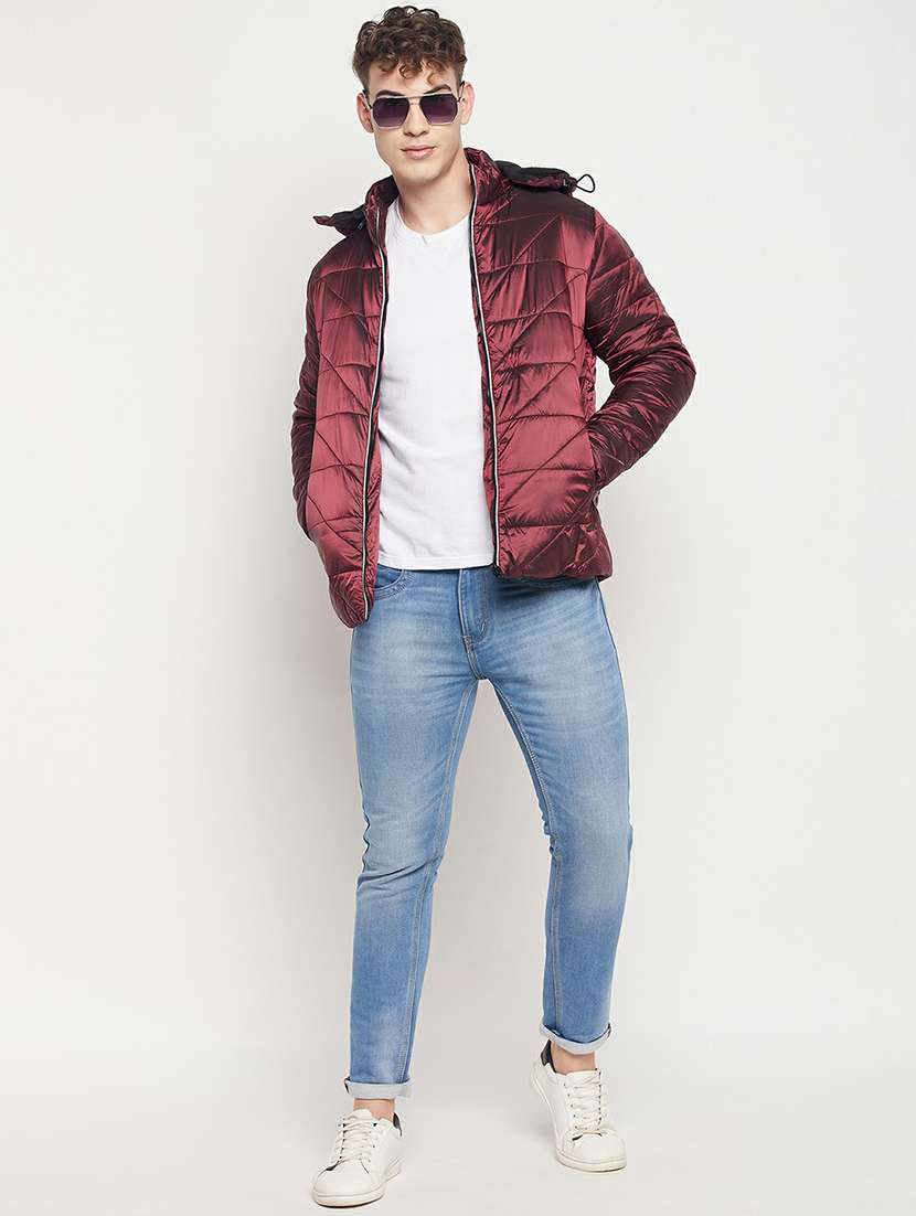 red hooded bomber jacket - 19304642 -  Standard Image - 3