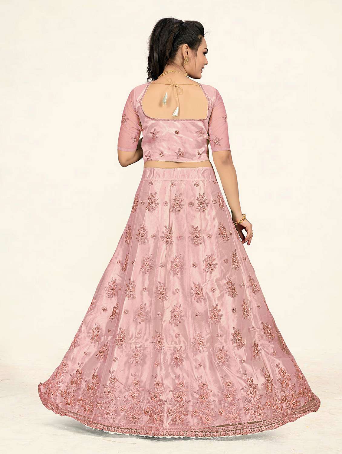 pink a-line lehenga - 19304688 -  Standard Image - 3