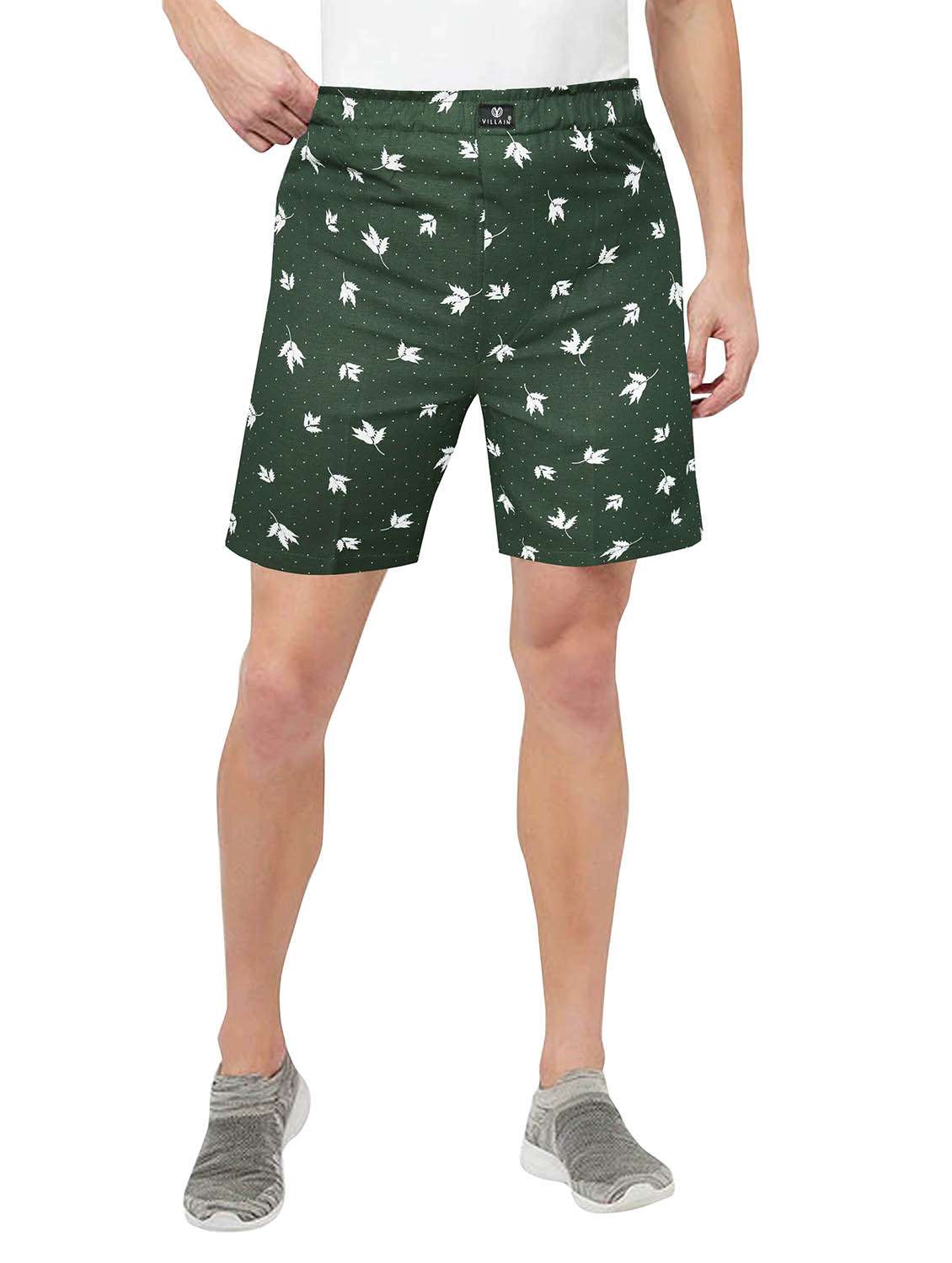 green cotton boxer