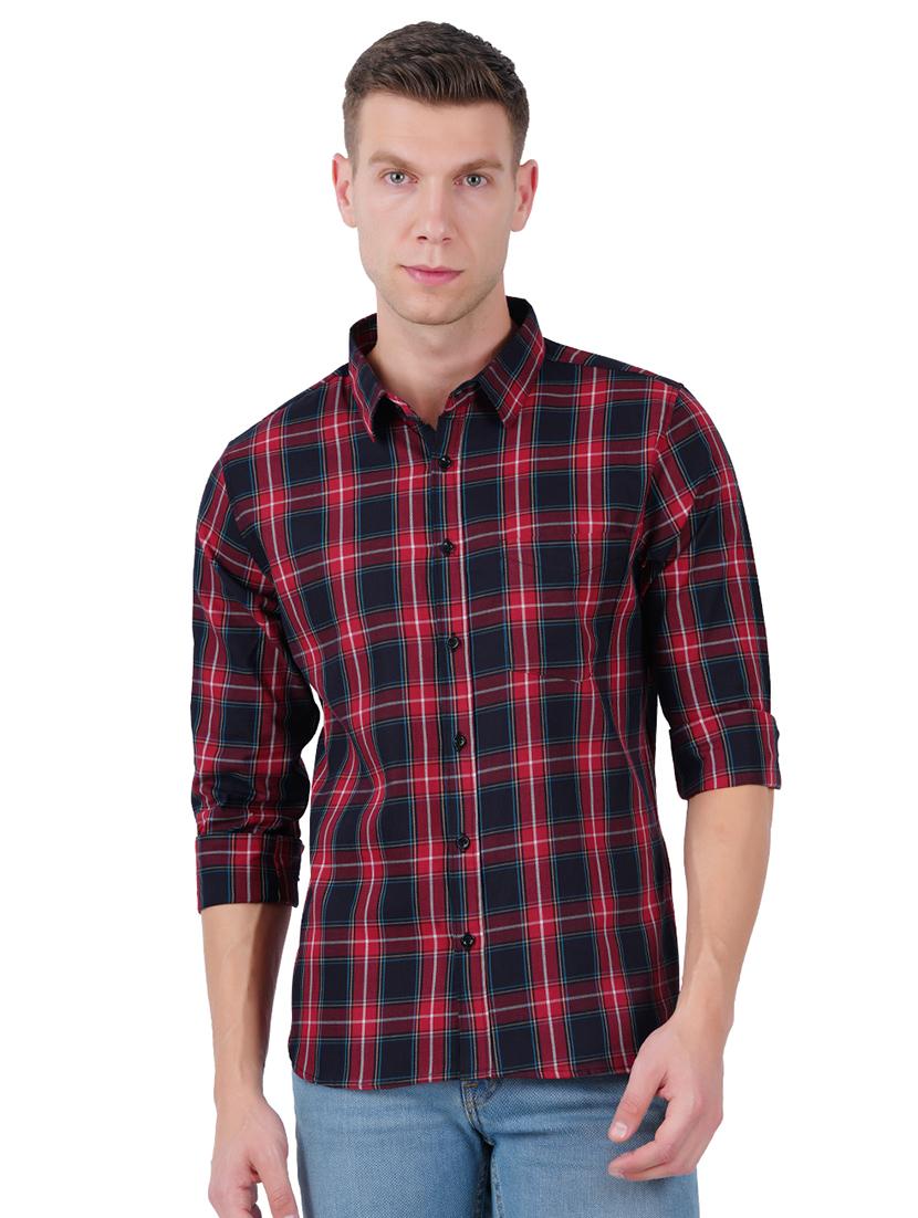 mens checks casual shirt - 19313151 -  Zoom Image - 0