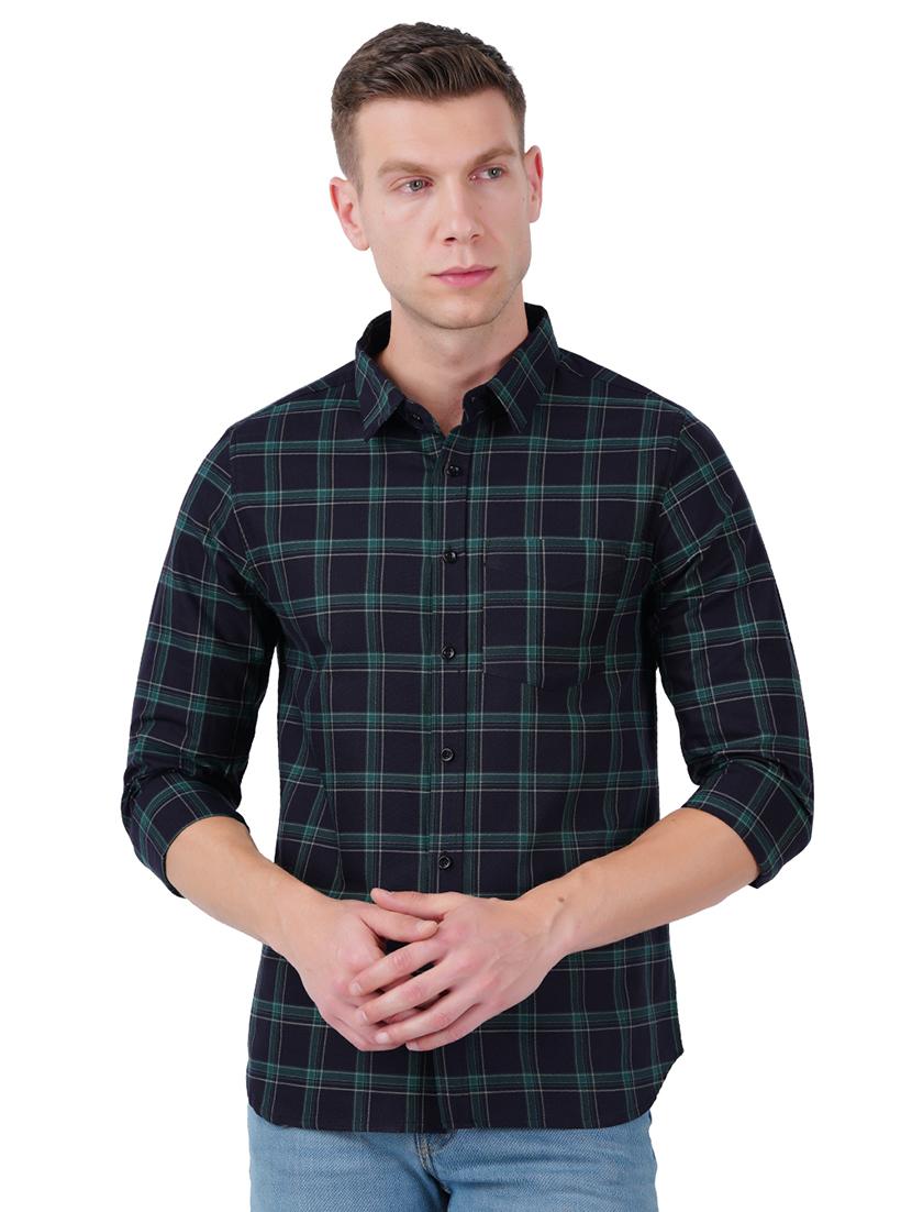 mens checks casual shirt - 19313152 -  Zoom Image - 0
