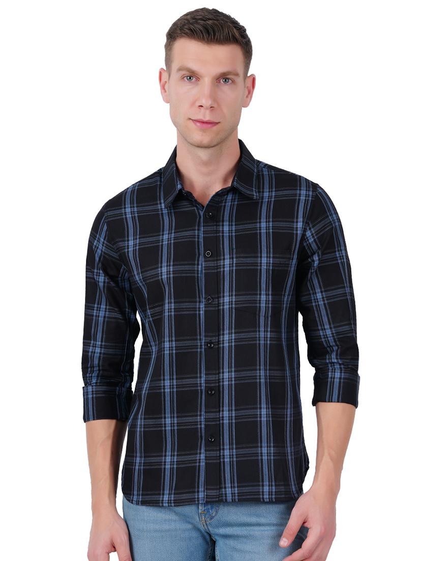 mens checks casual shirt - 19313153 -  Zoom Image - 0