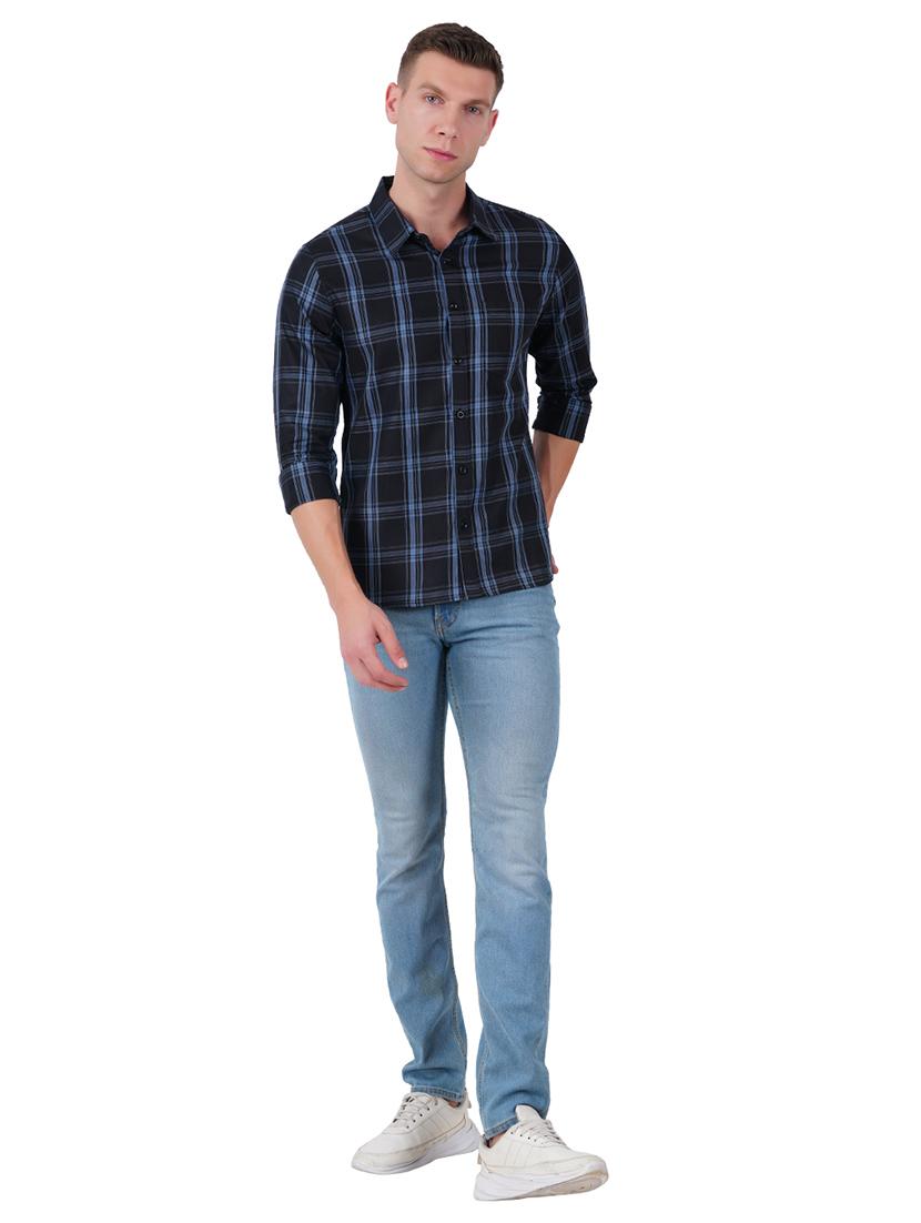 mens checks casual shirt - 19313153 - Standard Image - 3