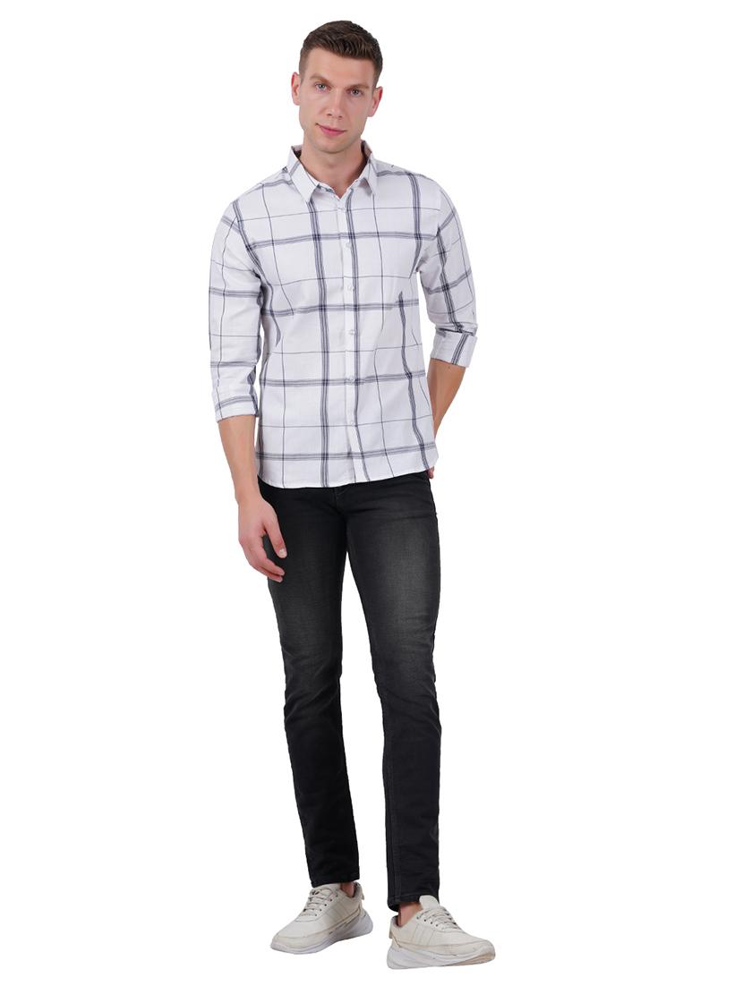 mens checks casual shirt - 19313154 - Standard Image - 3