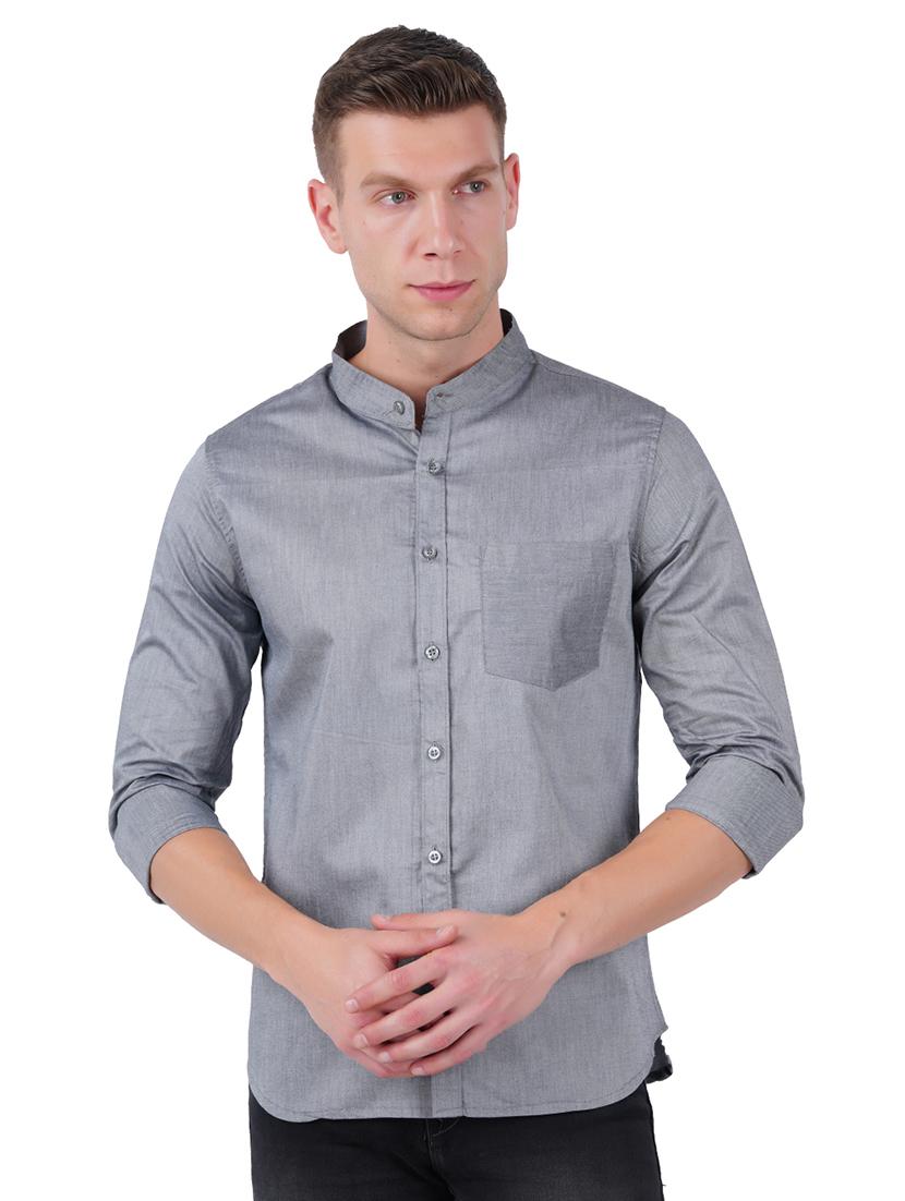 mens solid casual shirt