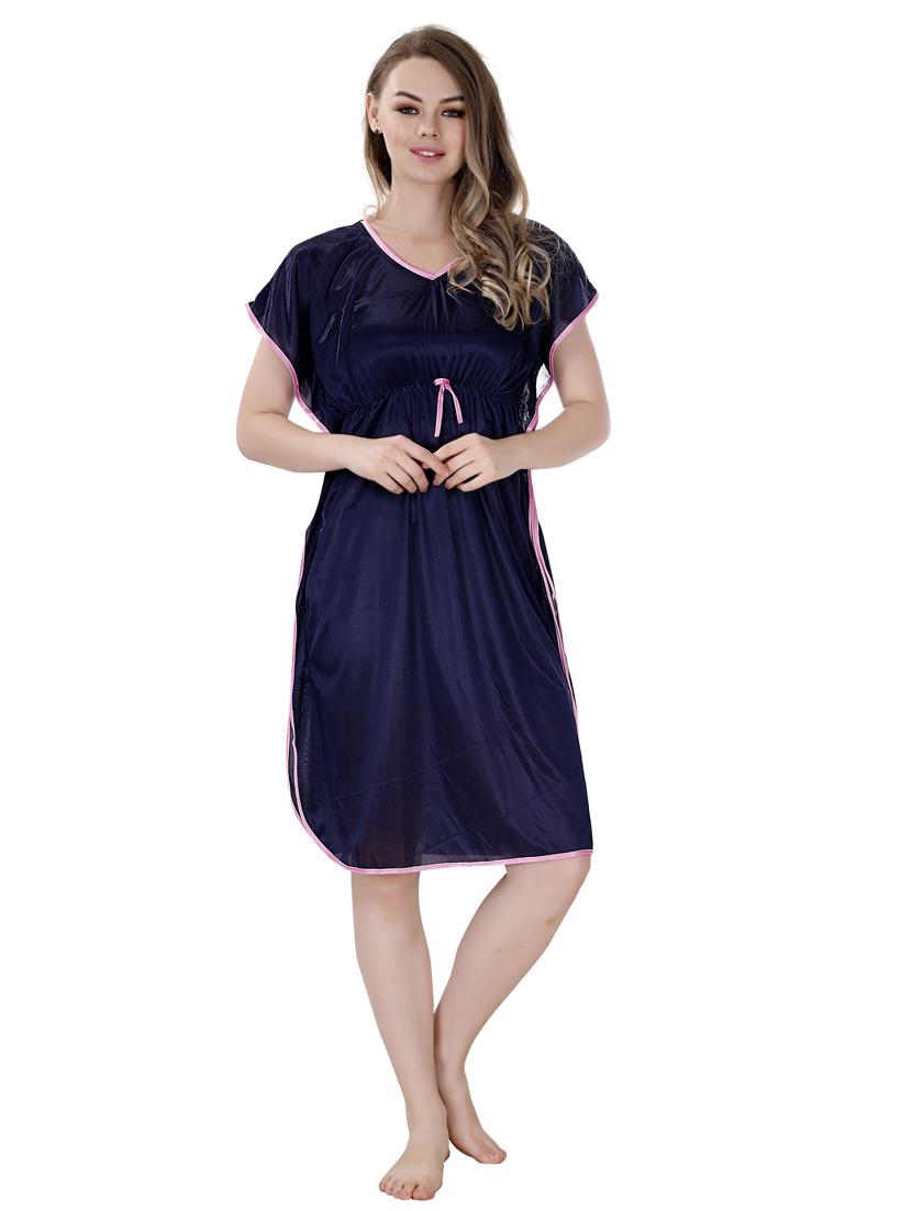 solid satin nighty - 19313245 - Zoom Image - 0