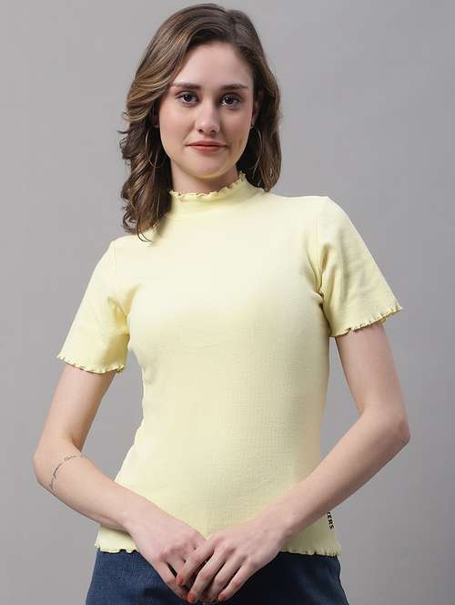 women's straight turtle neck top - 19313757 - Standard Image - 0
