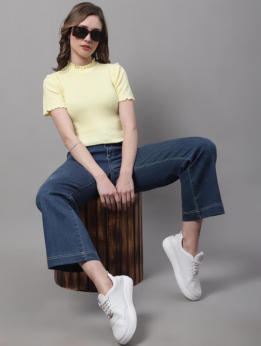 women's crop mock neck top - 19313764 - Standard Image - 3