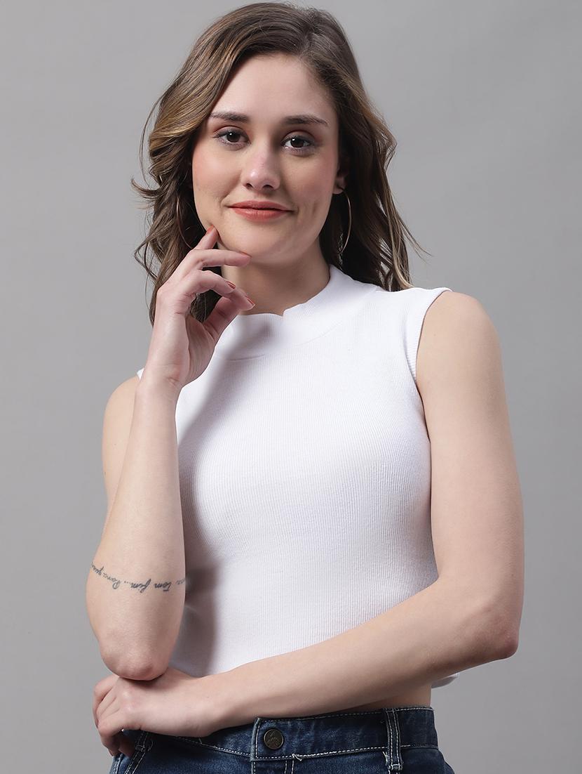women's crop turtle neck top - 19313769 - Zoom Image - 0