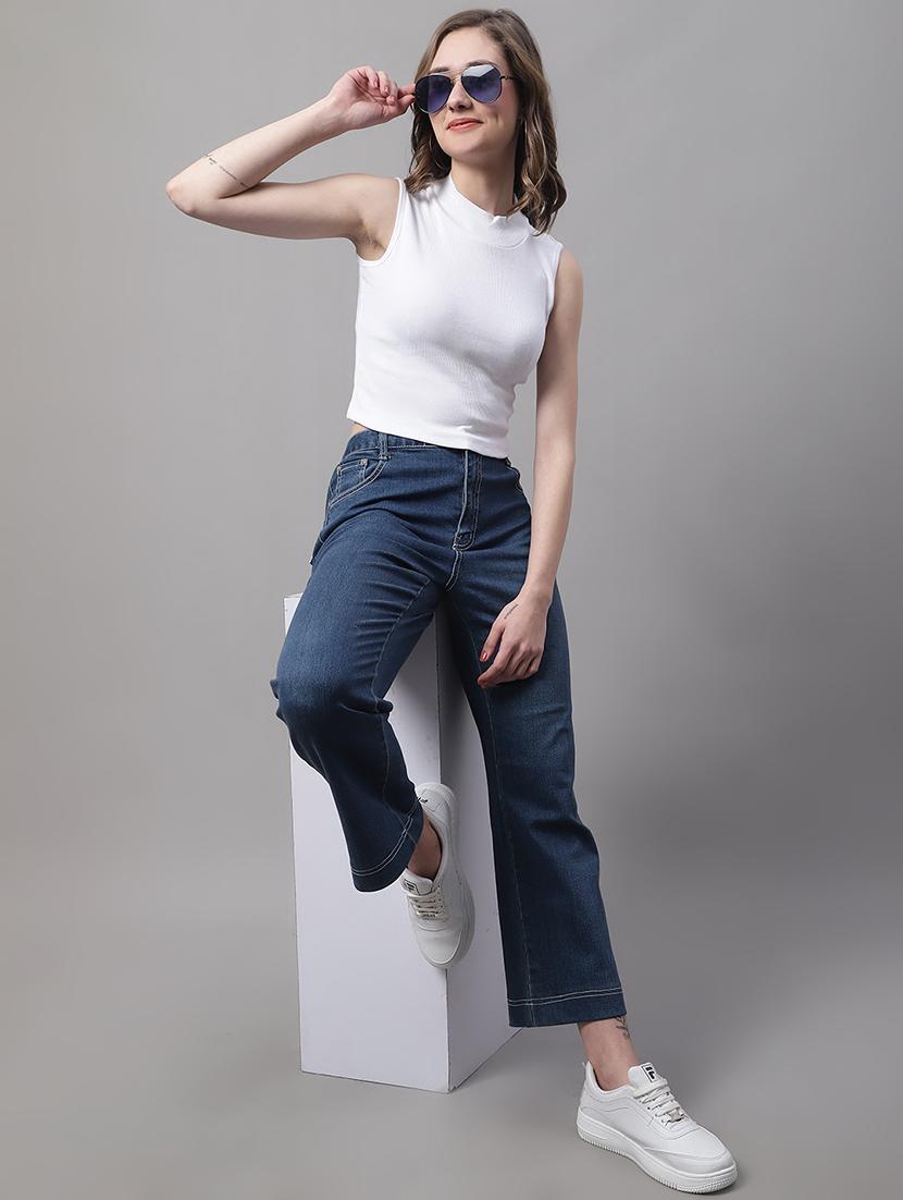 women's crop turtle neck top - 19313769 - Standard Image - 3