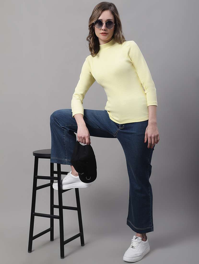 women's straight high neck top - 19313776 -  Standard Image - 3