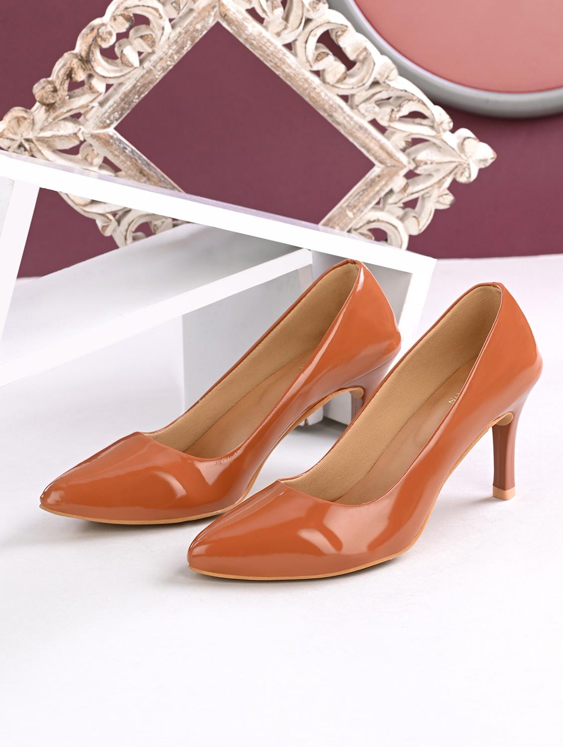 tan synthetic slip on pumps - 19313849 - Zoom Image - 0