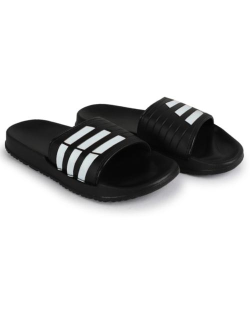 mens striped slip on flip flop - 19323185 - Standard Image - 0