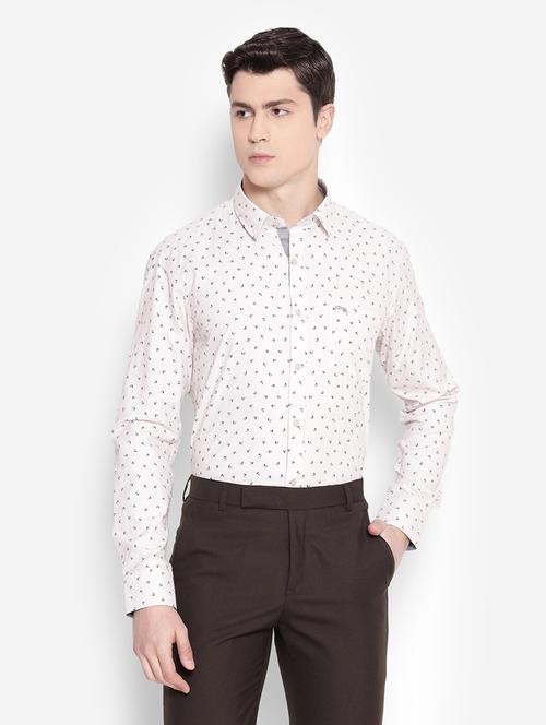 mens micro print formal shirt - 19323417 -  Standard Image - 0