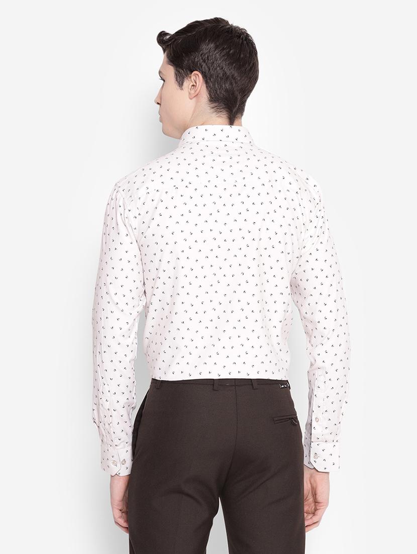 mens micro print formal shirt - 19323417 - Standard Image - 3