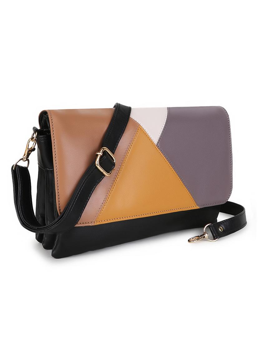 color block regular sling bag - 19323439 - Standard Image - 3