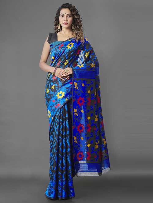 women's self design multi colored saree with blouse - 19323480 - Standard Image - 0