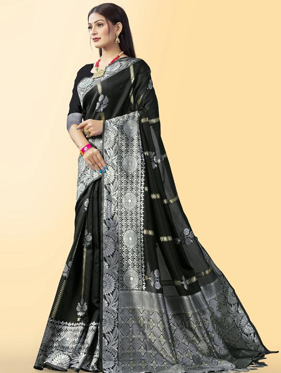 women's banarasi saree with blouse - 19323527 - Zoom Image - 0