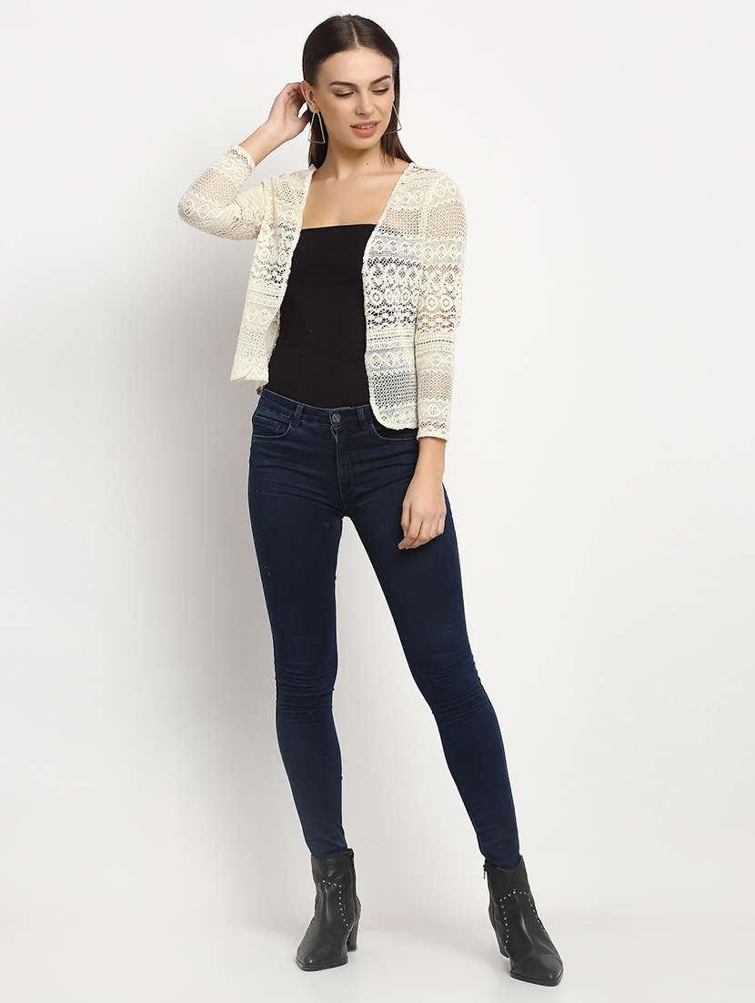 women lace detailed regular shrug - 19323614 -  Standard Image - 3