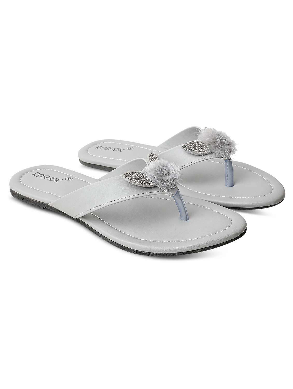 women solid slip on sandal - 19325769 - Zoom Image - 0