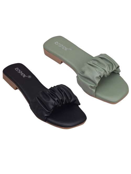 women pack of 2 slip on sandal - 19325934 -  Standard Image - 0