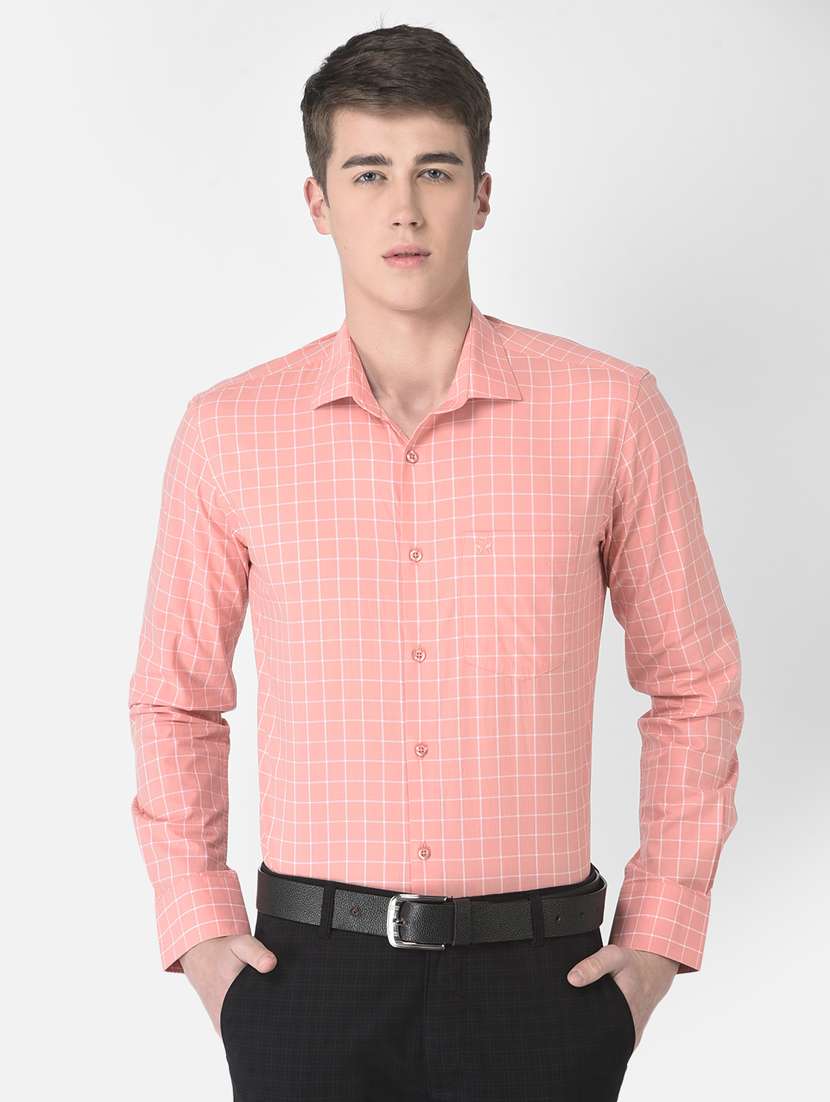 mens checks formal shirt