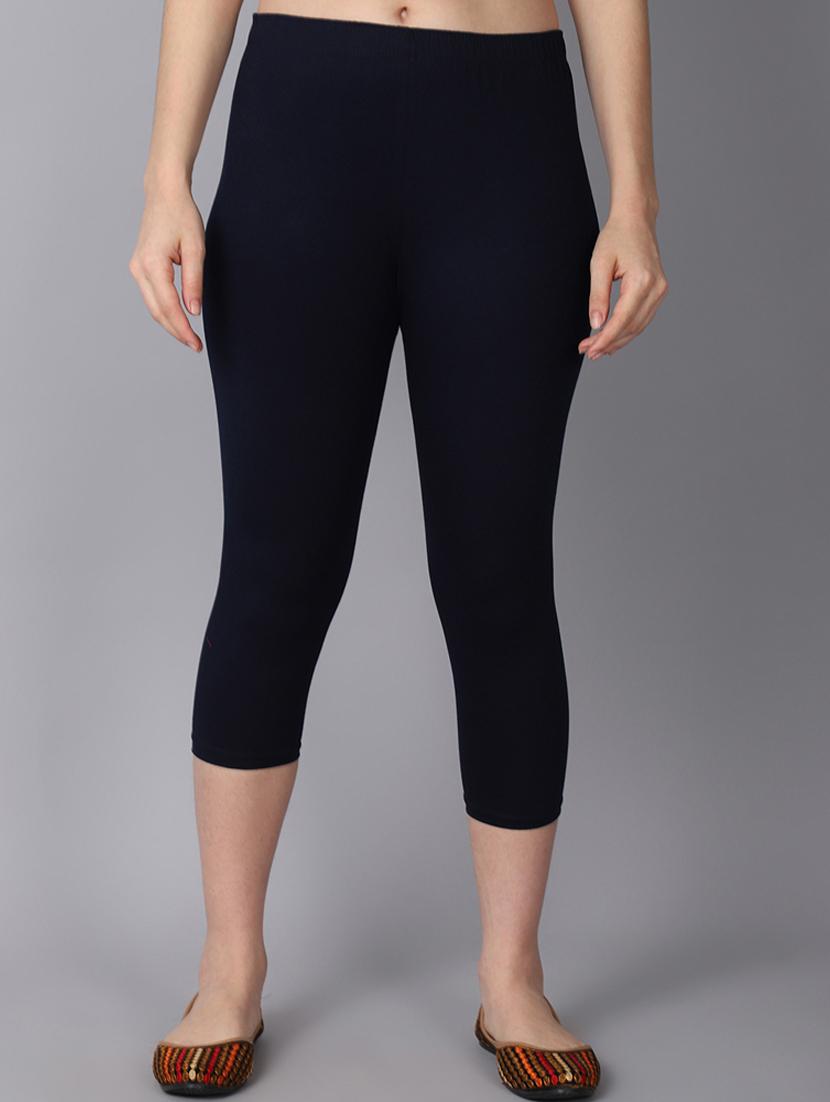 mid rise solid capri leggings  - 19326129 -  Zoom Image - 0