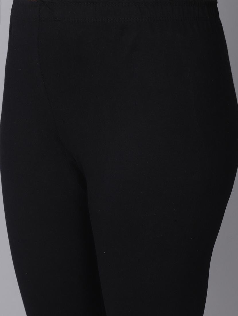 mid rise solid capri leggings - 19326129 - Standard Image - 5