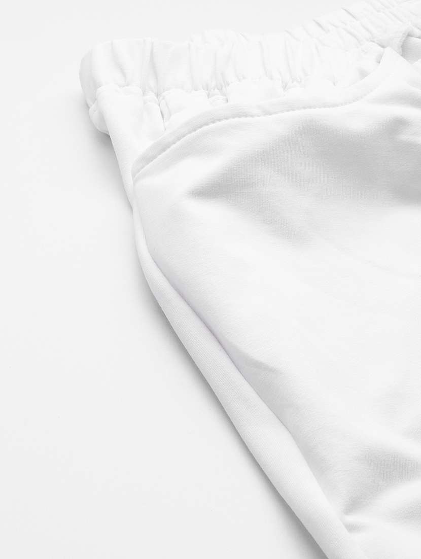 white solid plus trouser - 19326356 -  Standard Image - 3