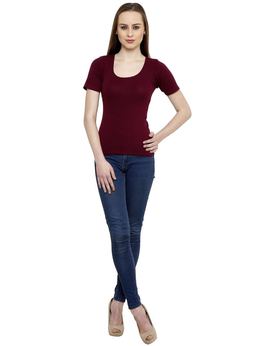 women's a line round neck top - 19326822 -  Standard Image - 3