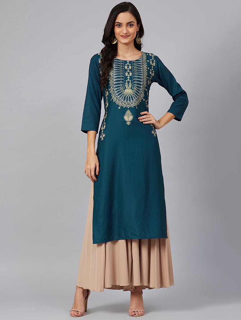 women's straight kurta - 19328195 - Zoom Image - 0