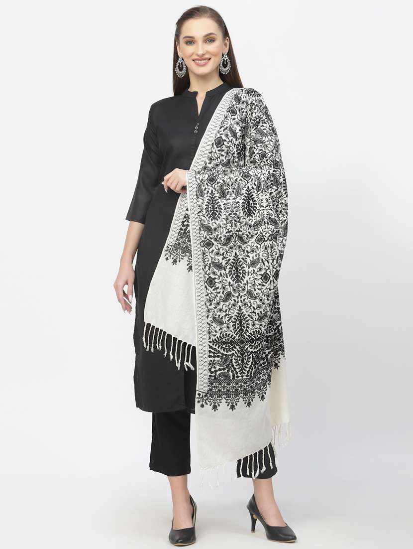 women's self design print stole - 19330221 - Standard Image - 3