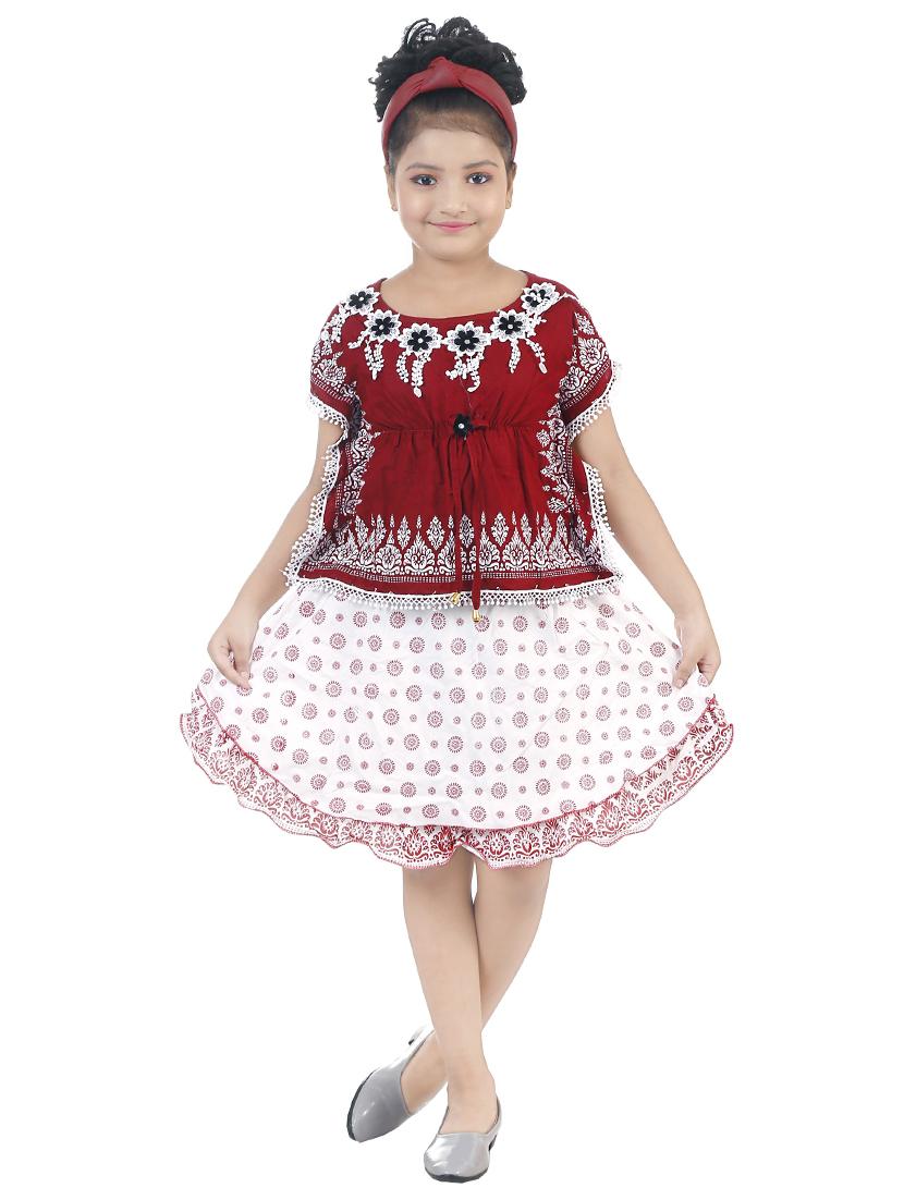girls self design frock - 19330233 -  Zoom Image - 0
