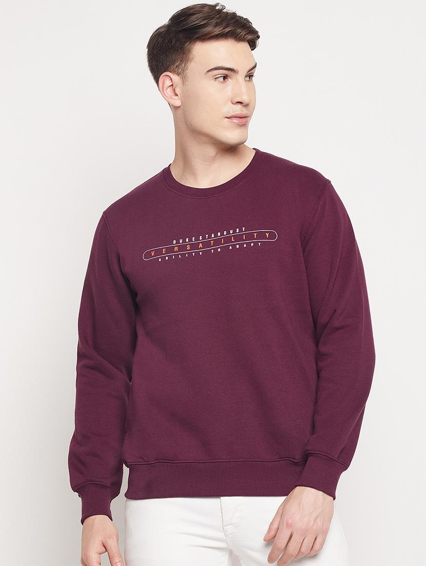 round neck chest print sweatshirt - 19330389 - Zoom Image - 0