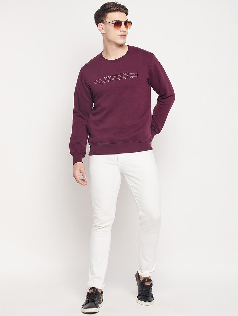 round neck chest print sweatshirt - 19330389 - Standard Image - 3
