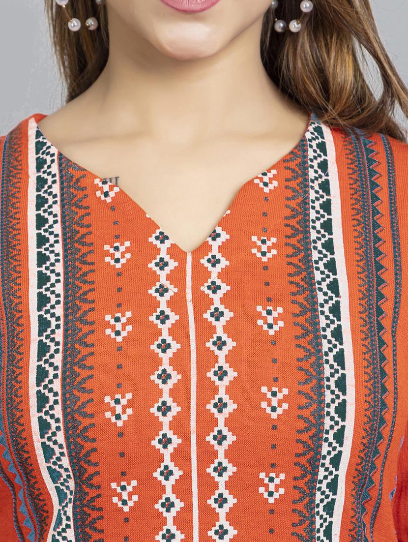 self design wool straight kurta - 19330436 - Standard Image - 3