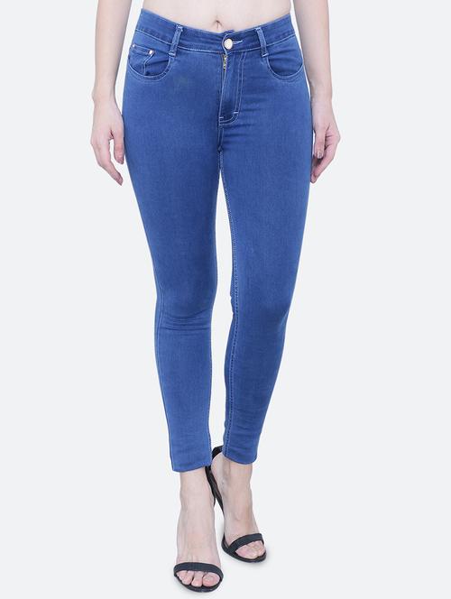 women's plain skinny fit jeans - 19332992 - Standard Image - 0