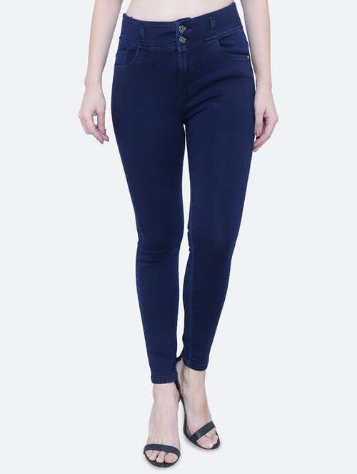 women's plain skinny fit jeans