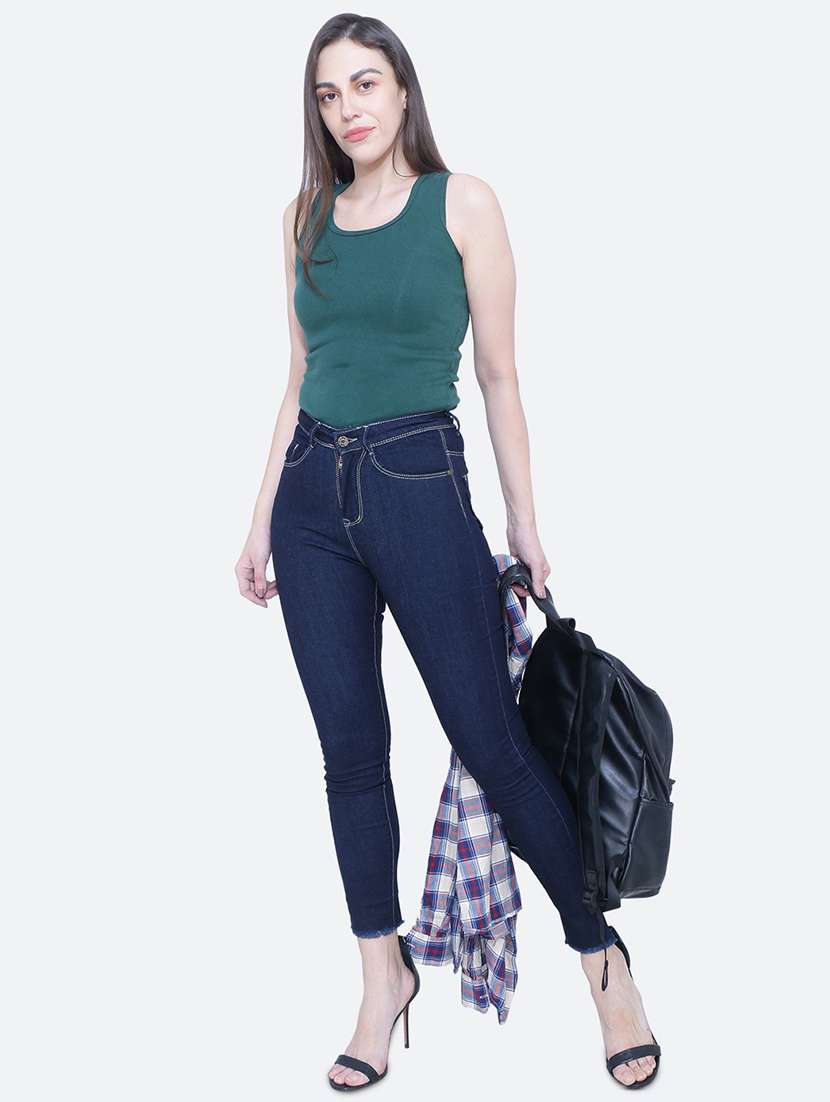 women's plain slim fit jeans - 19333006 -  Standard Image - 3