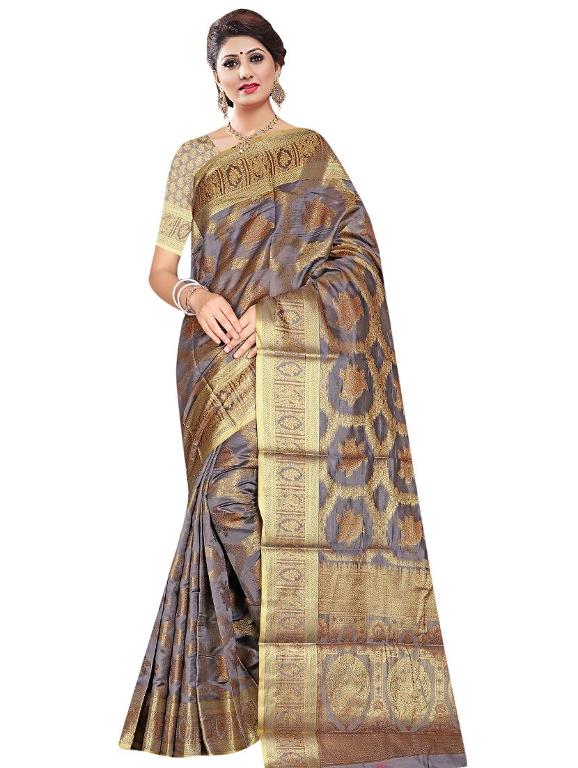 self design woven saree - 19333419 -  Zoom Image - 0
